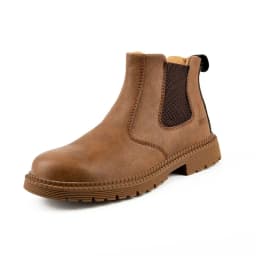 Waterproof Work Shoes For Men Chelsea Steel Head Leather Boots Male Footwear Indestructible Construction Security Boots