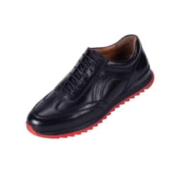 Quality Black Men's Tennis Sneaker Genuine Cow Leather Casual Shoes Natural Leather Outdoor Footwear For Men Zapatos De Hombre