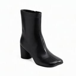 QUTAA New Fashion Winter Cow Suede Women Ankle Boots High Heels Autumn Genuine Leather Square Toe Shoes Zipper Short Boots 34-43