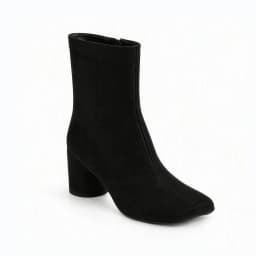 QUTAA New Fashion Winter Cow Suede Women Ankle Boots High Heels Autumn Genuine Leather Square Toe Shoes Zipper Short Boots 34-43