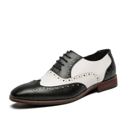 Men Business Dress shoe Colorful  Lace up Fashion Man Casual Leather Oxfords shoes Flat Leisure Wedding Party shoe Men Big Size