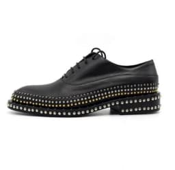 Handmade Rivets Brogue Shoes Wedding Dress Shoe Cow Genuine Leather Men Oxfords Plus Size 38-45