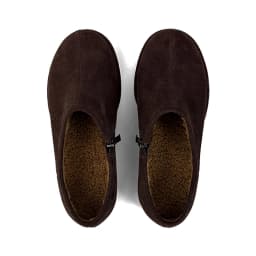 2026 New Winter Minimalist Suede Round‑Toe Anti‑Slip Flat Plush‑Lined Zipper Women's Warm Ankle Snow Boots