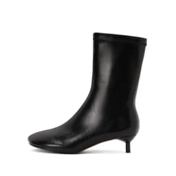 Arden Furtado Autumn Women's Sheepskin Knee High Boots Round Toe Side Zipper Thin Heels Middle Heel Sexy Modern Boots