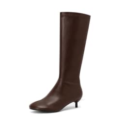 Arden Furtado Autumn Women's Sheepskin Knee High Boots Round Toe Side Zipper Thin Heels Middle Heel Sexy Modern Boots