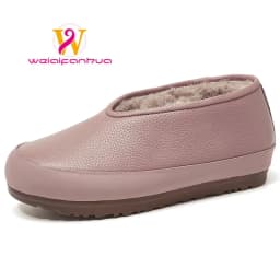 Women's 2026 New Model Genuine Leather Single Shoes, Retro and Warm, Bean-shaped Shoes, Flat Bottom, Mom's Shoes Luxury Shoes