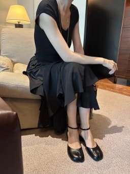 2026 Autumn Women Tabi Ninja Heels Ankle Strap Elegant Mary Janes Pumps Split Toe Square Heel Sandals Banquet Party Zapatos