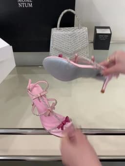 Aneikeh Summer Fashion Peep Toe Buckle Strap Stiletto Sexy Butterfly-knot High Heels Gladiator Sandals Women Party Dress Shoe