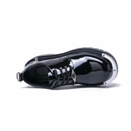 New Personalized Thick-Soled Men's Large-Head Work Shoes Casual Korean-Style Height-Increasing British Punk Leather Shoe Trend