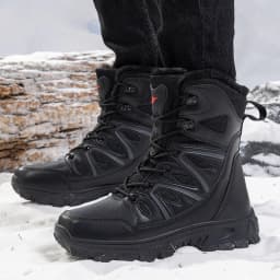 Men Winter Men Snow Boots Super Warm Men Hiking Boots High Quality Waterproof Leather Men's Boots Outdoor Motorcycle Boots
