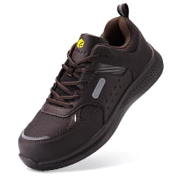 FitVille Men's Extra Wide Work Shoes Casual Shoes Anti-Slip Sturdy Toe Breathable For Male Swollen Feet Arch Support Pain Relief