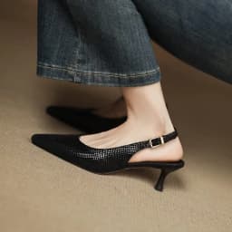 MORAZOR Size 34-43 New Sheepskin Genuine Leather Shoes Women Sandals Pointed Toe High Heels Slingbacks Pumps Party Wedding Shoe