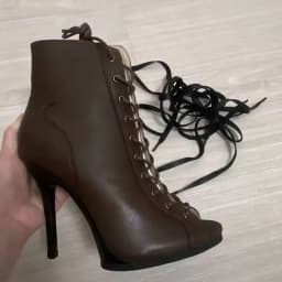 High HeelsAnkle Boots Peep Toe Dance Shoes 35-42 Large Size Platform Dance Heels 11cm Latin Ballroom Dance Shoes