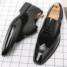 Trend Formal Brogues Social Office Shoes For Men Classic Casual Business Shoes Men High Quality Wedding Dress Shoes For Men