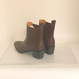 SmallHut 2026 New Trend Women Autumn Winter Genuine Leather Ankle Boots Black Brown High Chunky Heeled Pointed Toe Chelsea Boots