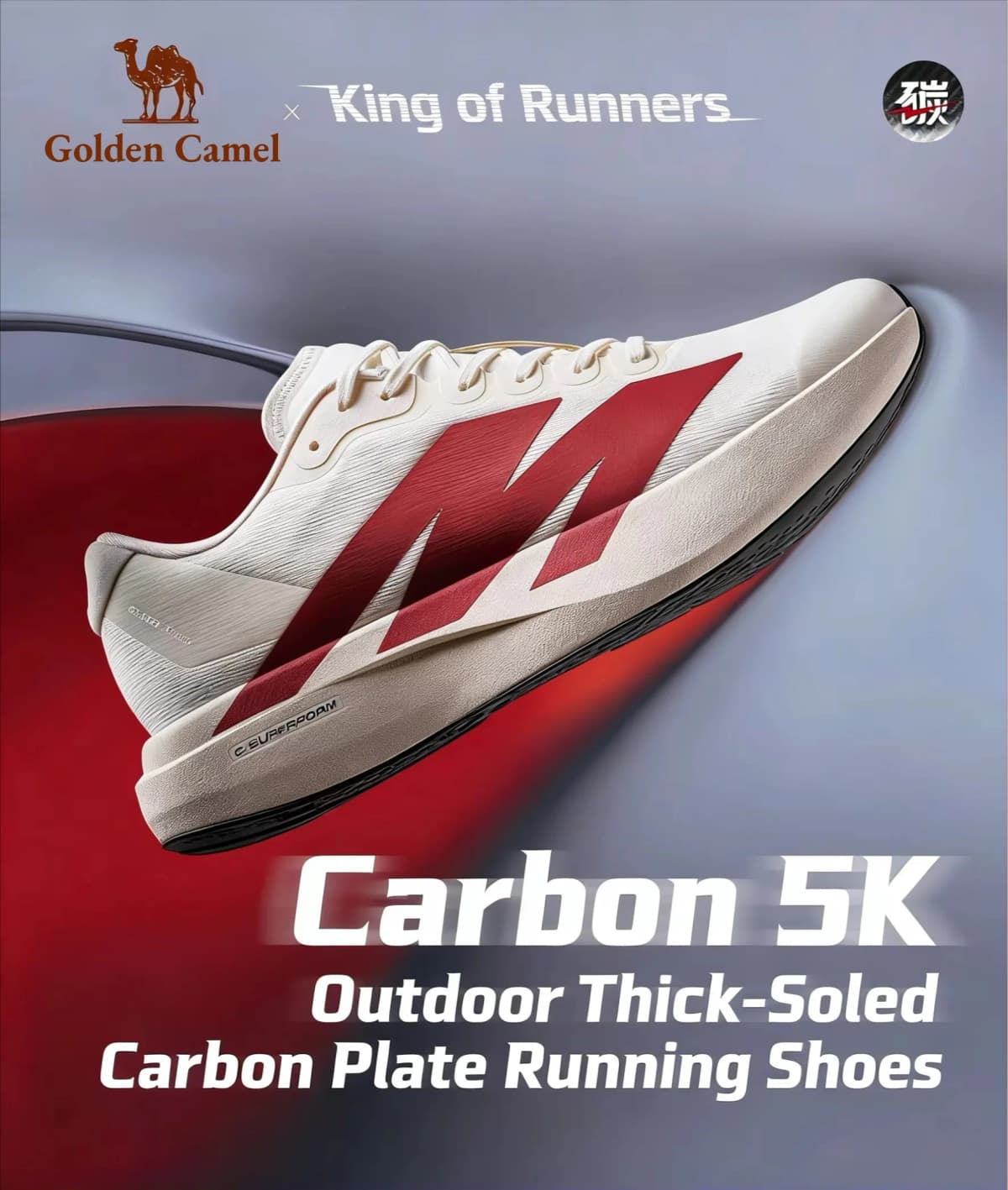 Golden Camel 5K Carbon Plate Running Shoes for Men's Women Mesh Breathable Comfortable Running Shoes Casual Sports Shoes