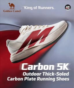 Golden Camel 5K Carbon Plate Running Shoes for Men's Women Mesh Breathable Comfortable Running Shoes Casual Sports Shoes