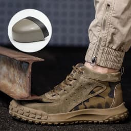 Camouflage Indestructible Shoes Puncture-Proof Safety Shoes Men Anti Scald Welding Boots Steel Toe Shoes Non-slip Work Boots