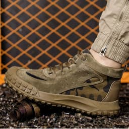 Camouflage Indestructible Shoes Puncture-Proof Safety Shoes Men Anti Scald Welding Boots Steel Toe Shoes Non-slip Work Boots