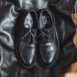 MADEN Wizard Core Toe Derby Shoes Men Dark Matte Black Thick Sole Wizard Core Clean Fit Leather Wedding Office Casual Mens Shoes