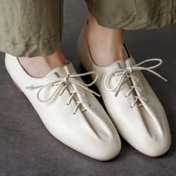 danxuefei 2026 spring new women's sheepskin round toe lace-up pleated flats oxfords high quality soft comfortable casual shoes
