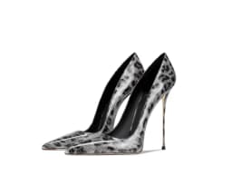 New Red Leopard Print Patent Leather High-End and Versatile Temperament Pointed Toe High Heels for Women 33-46