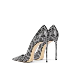 New Red Leopard Print Patent Leather High-End and Versatile Temperament Pointed Toe High Heels for Women 33-46