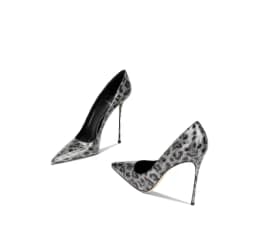 New Red Leopard Print Patent Leather High-End and Versatile Temperament Pointed Toe High Heels for Women 33-46