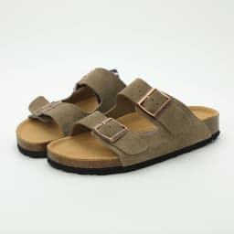 2026 New Fashion Versatile Slippers Double Breasted Men Women Sandals All Leather Cork Sole Sandals Fashion Versatile Slippers