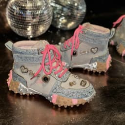 Women Rhinestone Casual Luxury Sneakers Diamond High-Top Designer Boots Thick Bottom Shoes Female Tennis Outdoors Walking Shoes