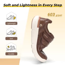 FitVille Wide Diabetic Shoes Dress Business Formal Casual Shoes for Men Slip on Walking Footwear Easy Wear Swollen Feet Comfort