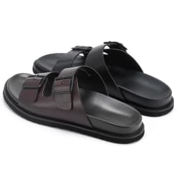 Men's Non-Slip Calf Leather Sandals Source Factory Slides Beach Slippers Outdoor Shoes Comfortable Breathable Summer Footwear