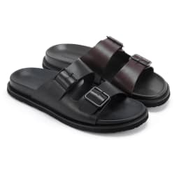 Men's Non-Slip Calf Leather Sandals Source Factory Slides Beach Slippers Outdoor Shoes Comfortable Breathable Summer Footwear