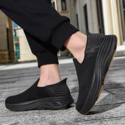 Wide Men's Slip-On Walking Shoes Lightweight Breathable Outdoor Casual Sports Running Shoes Sneakers For Swollen Feet
