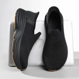 Wide Men's Slip-On Walking Shoes Lightweight Breathable Outdoor Casual Sports Running Shoes Sneakers For Swollen Feet