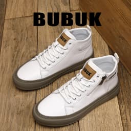 Bubuk Men's Fashion Outdoor Shoes, Trendy and Comfortable Mid-Top Design Ankle Boots, Suitable for Outdoor Hiking and Mountaineering, Men's Shoes for Business Casual and Work
