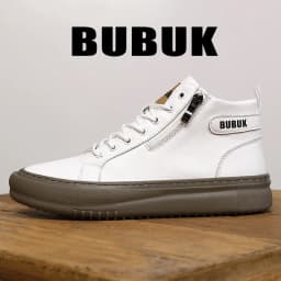 Bubuk Men's Fashion Outdoor Shoes, Trendy and Comfortable Mid-Top Design Ankle Boots, Suitable for Outdoor Hiking and Mountaineering, Men's Shoes for Business Casual and Work