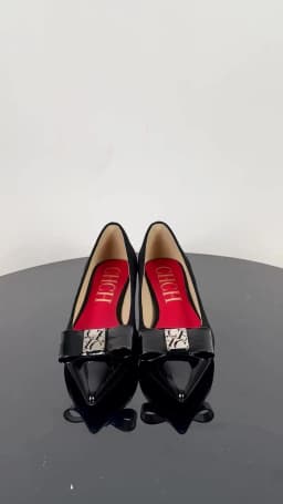 CHCH Women's Business High Heels New Black Simple and Comfortable Low Heel Pointed Women's Shoes 5cm