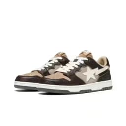 A BATHING APE Men All Black Shark BAPESTA Casual Plarfom Shoes Unisex Women Slip-Resistant Outdoor Soft Walking Sneakers
