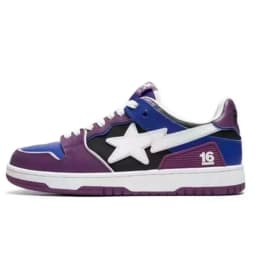 A BATHING APE Men All Black Shark BAPESTA Casual Plarfom Shoes Unisex Women Slip-Resistant Outdoor Soft Walking Sneakers