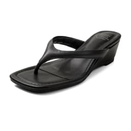 Krazing Pot Genuine Leather Mules Flip Flops Slingback Summer Shoes Concise Design Wedges Casual Fashion Women Outside Slippers