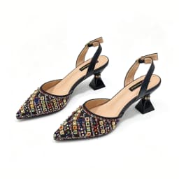 Italian Shoes with Matching Bags Set Decorated with Rhinestone African Shoes for Women Mid Heels Party Pumps Plus Size Heels 43