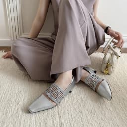 NEW Spring/Autumn Women Shoes Split Leather Shoes for Women Square Toe Chunky Heel Shoes Gold Weave Slip-on Shallow Women Pumps