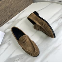 Dilalula 2026 Classic Genuine Leather Pleated Loafers Women French Style Low Heels Slip On Pumps Female Casual Shoes Plus Size