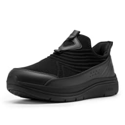 FitVille Men's Soes Extra Wide Slip-On Walking Shoes for Men Orthopedic Casual Sneakers with Arch Support for Plantar Fasciitis