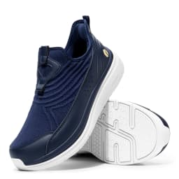 FitVille Men's Soes Extra Wide Slip-On Walking Shoes for Men Orthopedic Casual Sneakers with Arch Support for Plantar Fasciitis
