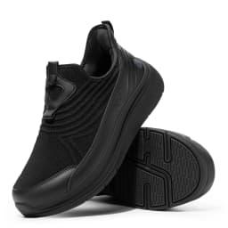 FitVille Men's Soes Extra Wide Slip-On Walking Shoes for Men Orthopedic Casual Sneakers with Arch Support for Plantar Fasciitis
