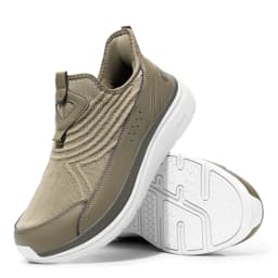 FitVille Men's Soes Extra Wide Slip-On Walking Shoes for Men Orthopedic Casual Sneakers with Arch Support for Plantar Fasciitis