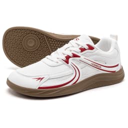 HOBIBEAR Wide Toe Box Shoes Unisex Minimalist Artificial Leather Mesh Sneakers Casual Lace Up Walking Shoe for Men Women