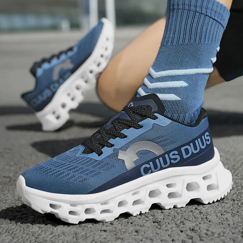 2026Male Cushioning Sneakers NonSlip Casual Sports Shoes Lightweight Men's Walking Running Shoes Hhollow Design Large Size 39-45